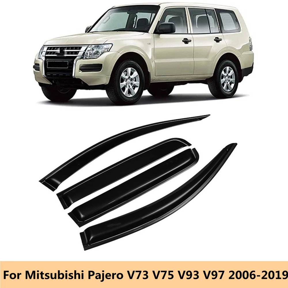 

Для Mitsubishi Pajero V73 V75 V93 2006-2014 2015 2017 2018 2019 автомобильный боковой козырек дефлектор лобовое стекло для защиты от дождя