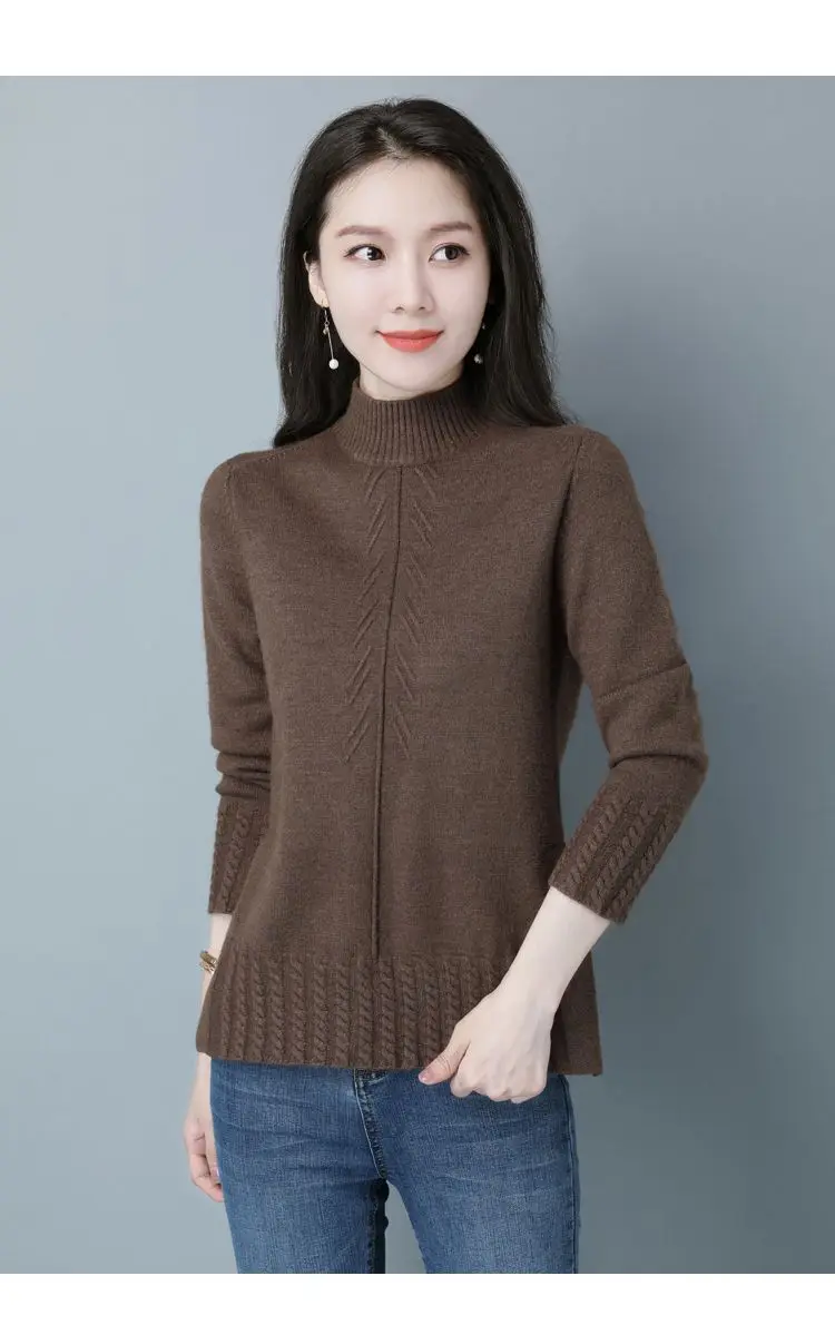 Кашемировый свитер готовый к ношении Женский пуловер повседневный Свободный