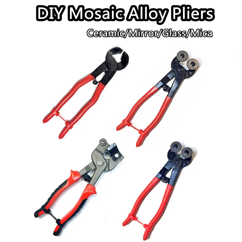 DIY Mosaic Alloy Pliers for Ceramic/Mirror/Glass/Mica Tiles Cutting Tools Two Round Wheels Cutter DIY Crafts Materials Plier