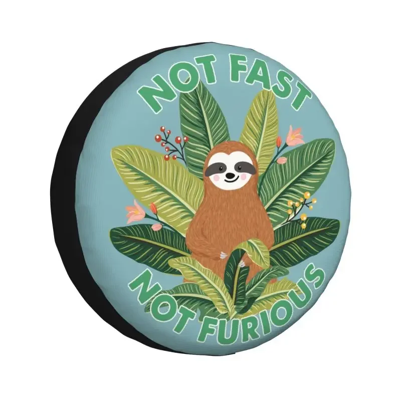 Чехол на запасное колесо Sloth Not Fast Furious для Mitsubishi Pajero Jeep RV SUV 4WD 4x4 автомобильные