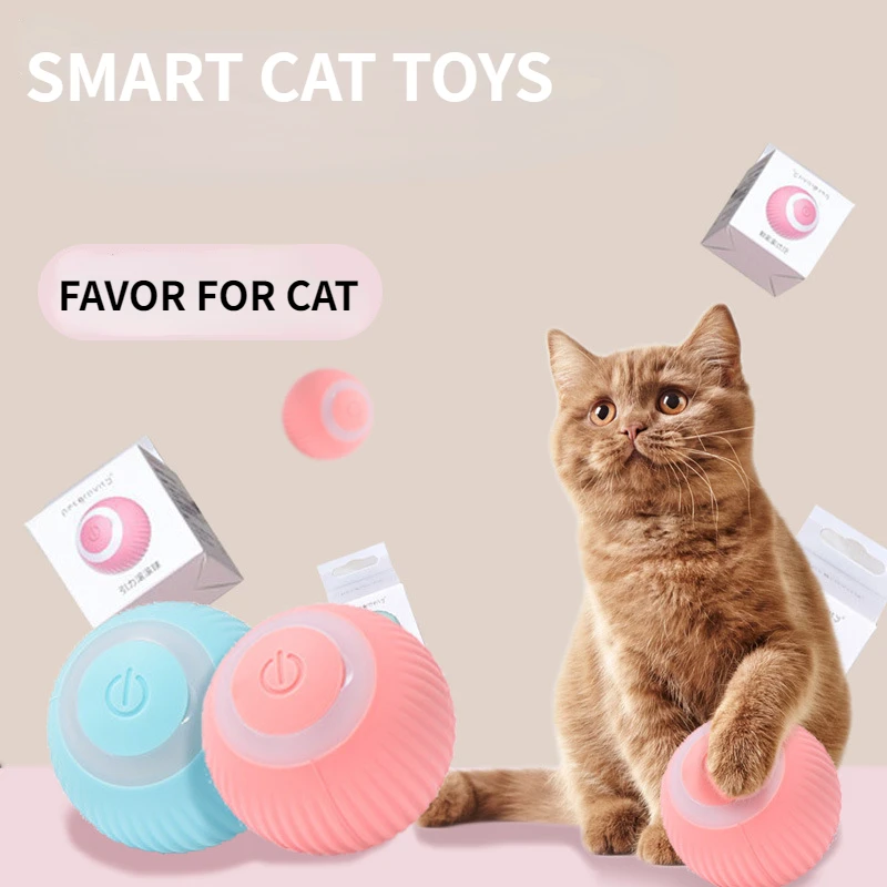 

Smart Ball Electric Dog Toy Auto Rolling Electric Cat Ball Toys Interactive Training Self-moving Toys for Interactive Playing
