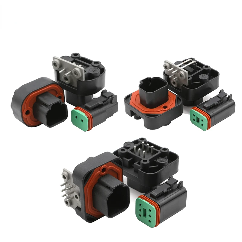 

1/5/10 Sets 2 4 6 Pin Desch Type PCB Header Plug DT15-6PB Black Male Female Waterproof Connector DT06-6S-E004/DT13-6PB/DT13-4PB