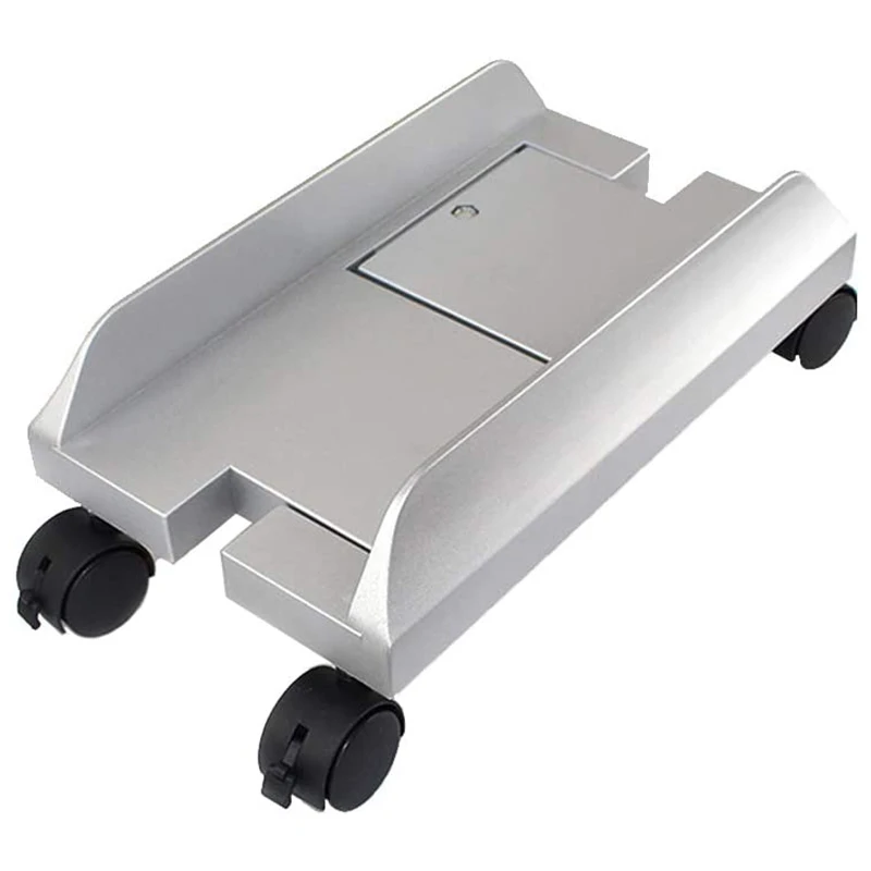 

CPU Stand, Adjustable Removable Computer Mainframe Storage Rack with 4 Caster Wheels for PC Desktop Computer