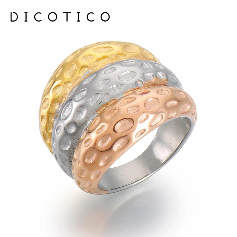 Кольца с сыром золотого цвета для женщин 3-слойные очаровательные женские кольца