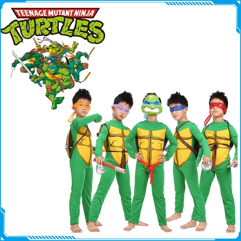 

Halloween Party Teenage Mutant Ninja Turtles Child Costume Tmnt Masquerade Performance Kids Cosplay Donatello Birthday Costume