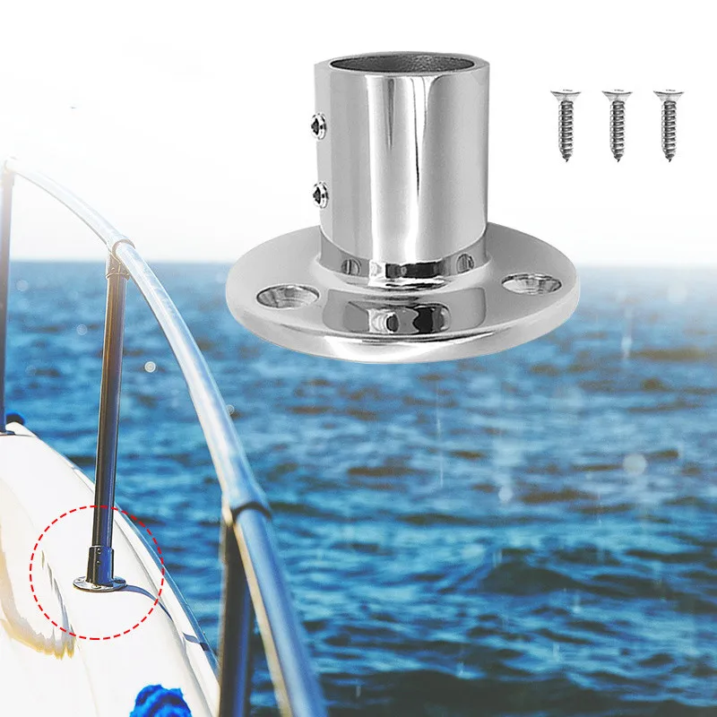 

Marine 90-градусная круглая основа, 316 нержавеющая сталь, ручной рельсовый фитинг для лодки, диаметр 22 мм, 25,4 мм, аксессуары для лодок