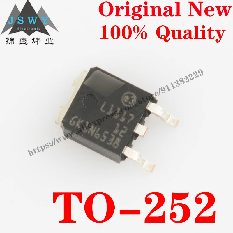 

10~100 PCS LD1117DT12TR TO-252 Semiconductor Power Management Low Dropout Regulator IC Chip the for module arduino Free Shipping