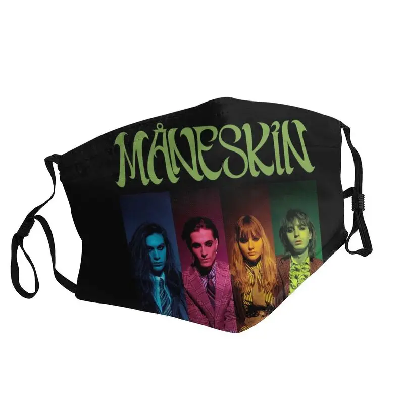 

Rock Music Band Maneskin Breathable Mouth Face Mask Unisex Damiano David Mask Dustproof Protection Cover Respirator Muffle