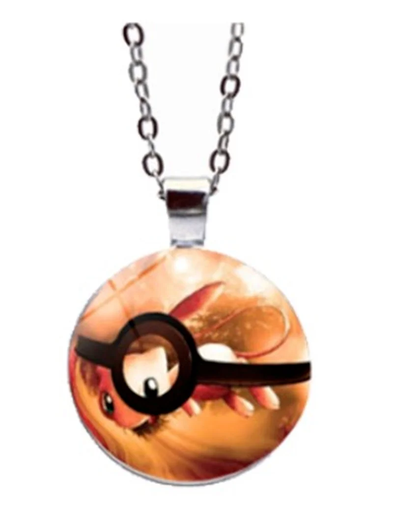 Ожерелье с подвеской из драгоценного камня в стиле аниме Покемон Пикачу | Дом и
