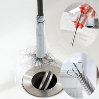 serpentine spring pipe dredging tools bathroom hair sewer sink cleaning tools drain cleaner clog plug hole remover sewer clean