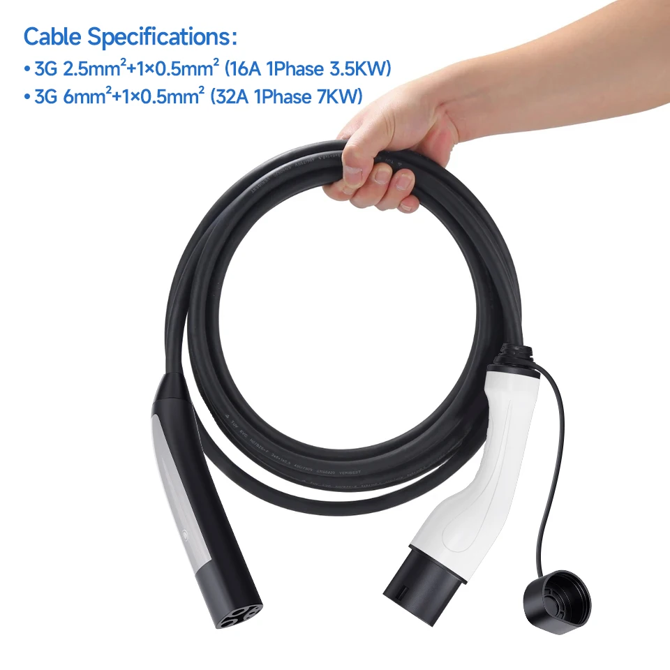 AFEEV 16A/32A 7 кВт Тип 2 для Tesla NACS EV Зарядный кабель IEC 62196-2 модели 3/Y/X/S Зарядная станция