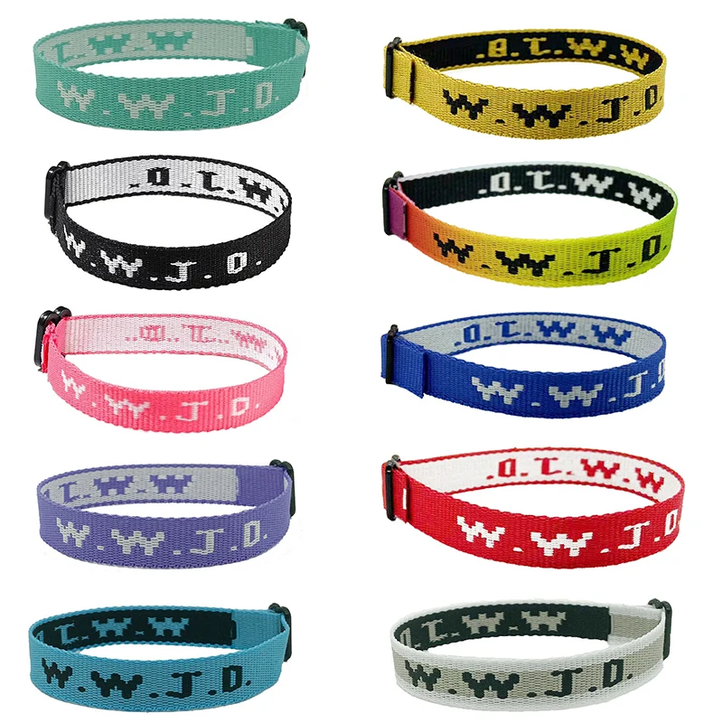 WWJD плетеный браслет из веревки что бы Иисус сделал браслеты ручной работы