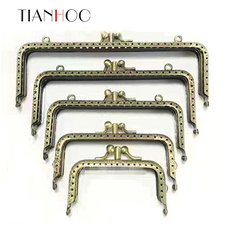 

10pcs/Lot Metal Frame Purse for Clutch Coins Bag Handle Kiss Clasp Lock Accessories For Double Layer 8.5/10.5/12.5/15/18cm