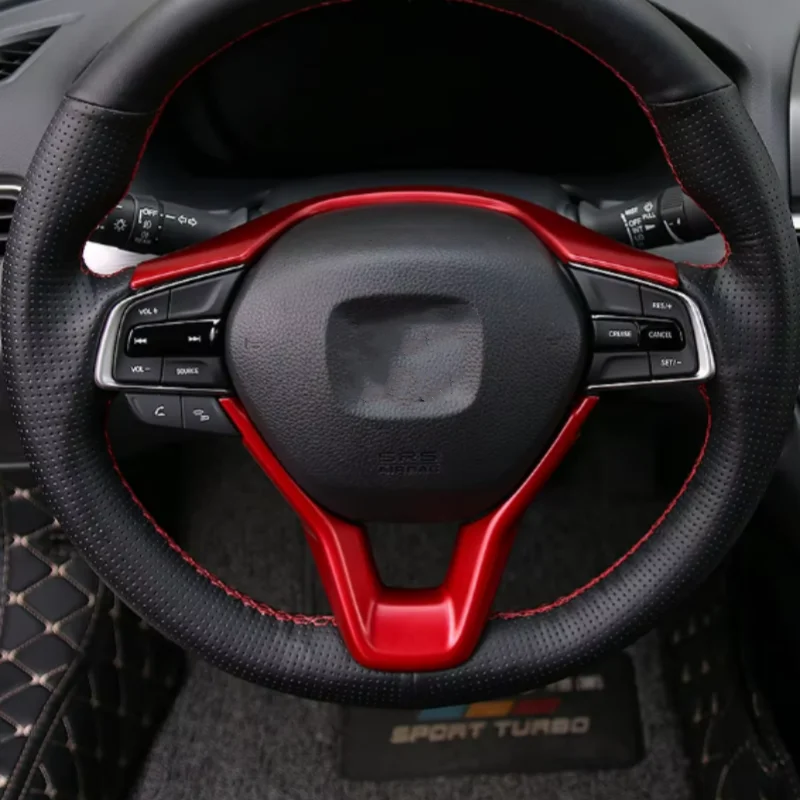 Накладка на руль автомобиля круг с блестками наклейка внутренний молдинг для Honda