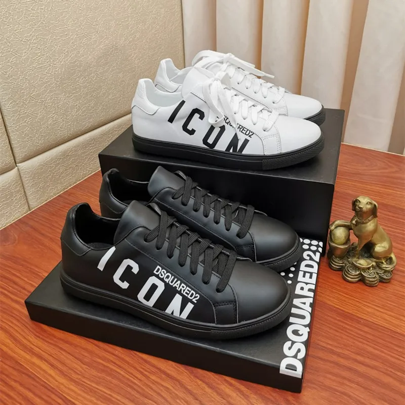

Мужские офисные кроссовки Dsquared2, повседневные, легкие, дышащие, на плоской подошве, Роскошные, для путешествий