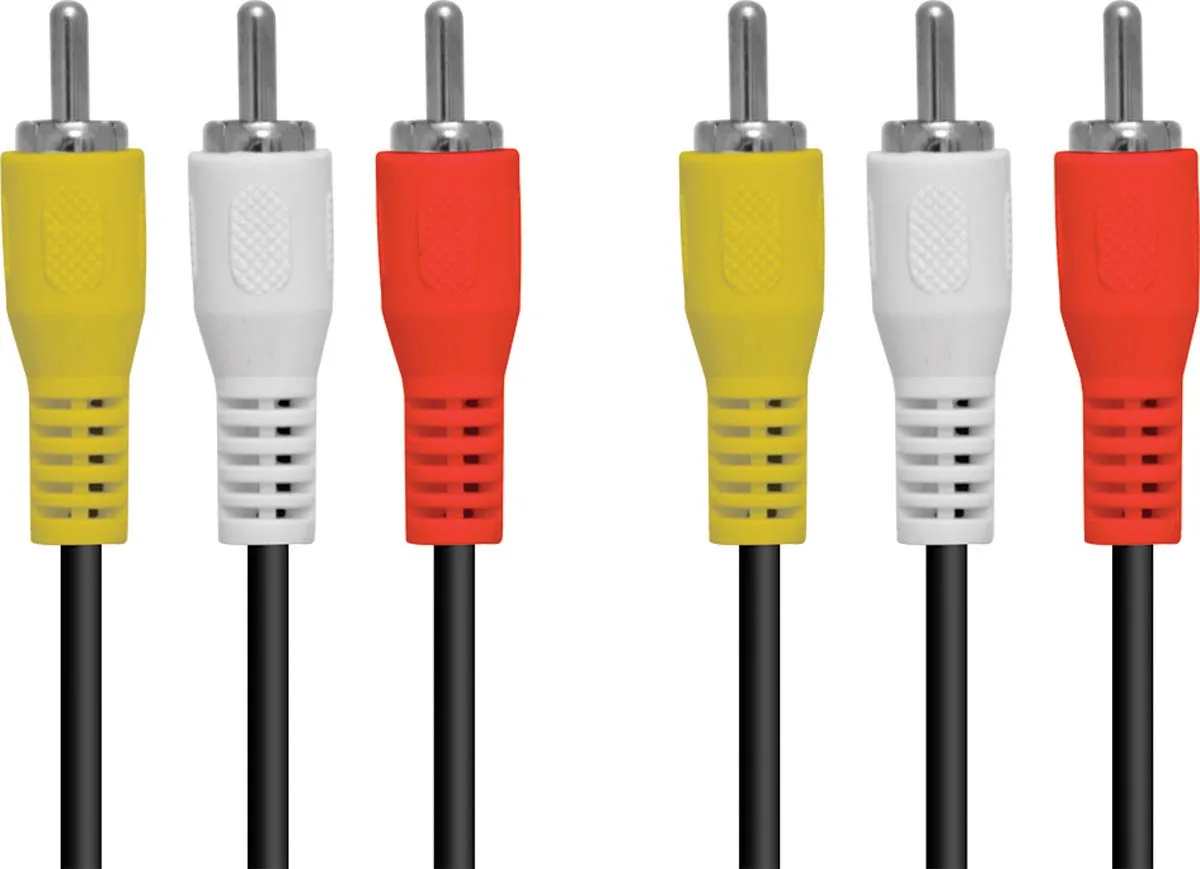 

CABLE 3 RCA X 3 RCA FOR AUDIO AND VIDEO 1.5 METERS-3RCA-15-PC / 10