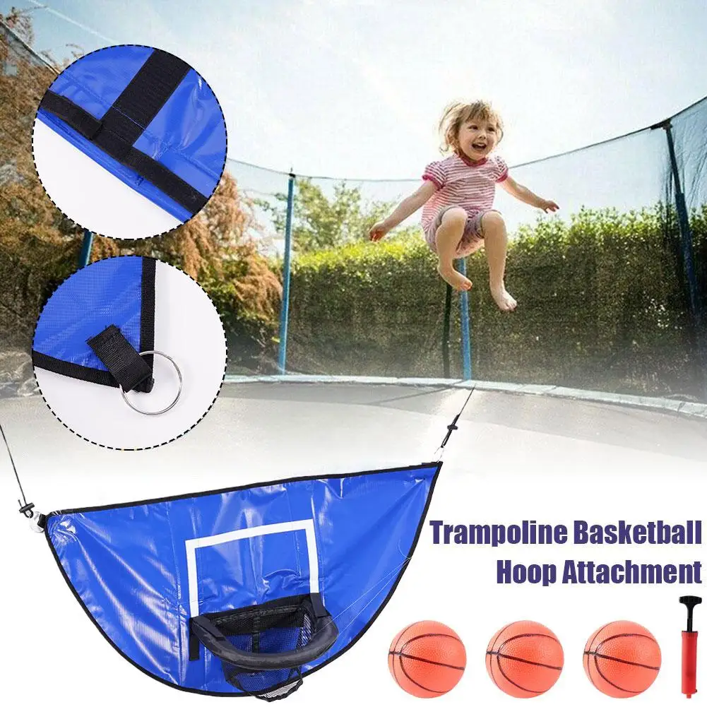 

Standard Basketball Net Trampoline Basketball Rack Basketball Hoop Attachment Basketball Hoop Net Attachment For Kids Plays N5M2
