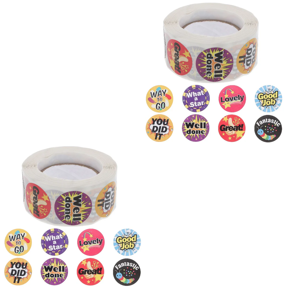 

Stickers Reward Teacher Sticker School Supplies Computer Decals Vinyl Positive Punny Waterproof Aestheticparty Rolls Cute Themed