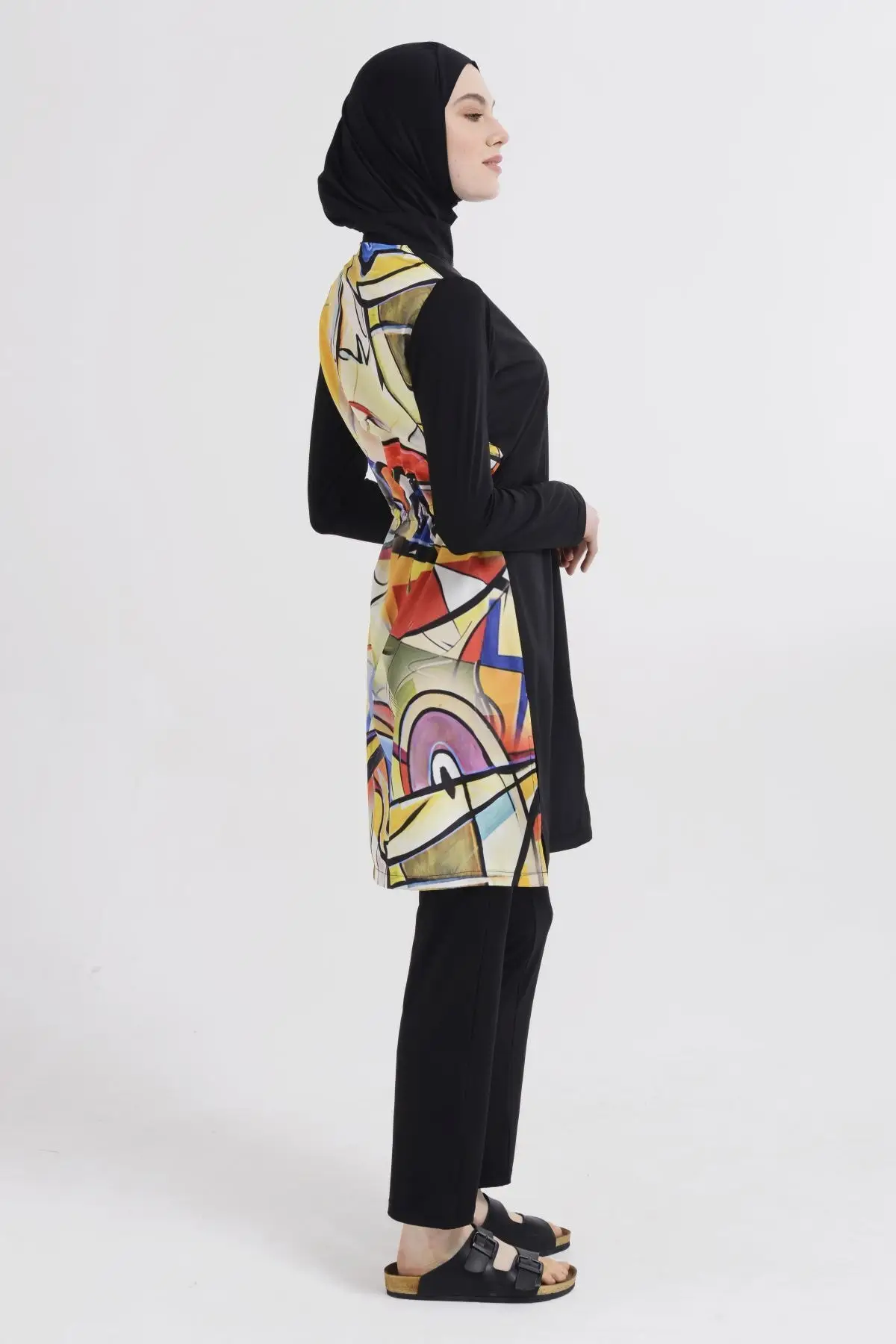 

Новые мусульманские купальники из Буркини, скромная летняя одежда, купальный хиджаб с длинным рукавом, спортивный Мусульманский купальник,...