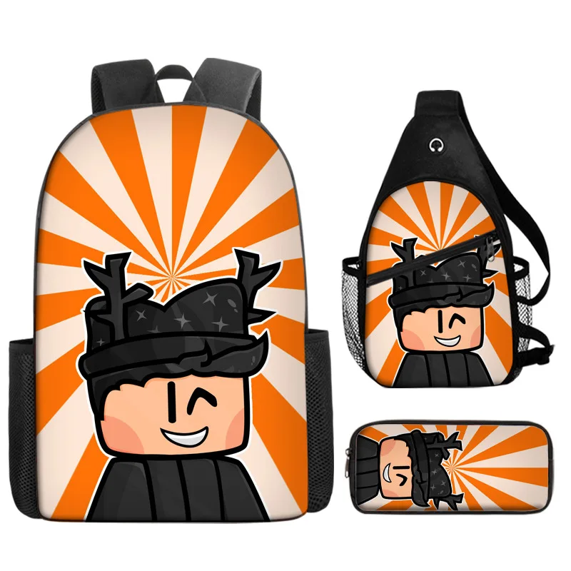 

Virtual World Roblox Children's Schoolbag Primary School Students Fashion Backpack Cute Large-capacity Backpack Birthday Gift