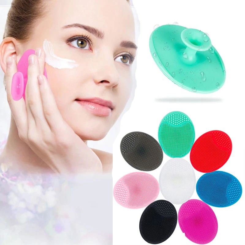 

Silicone Scrub Exfoliating Face Clean Brush Beard Brush Facial Cleaner Blackhead Remove Skin Care Beauty Tool Body Scrub