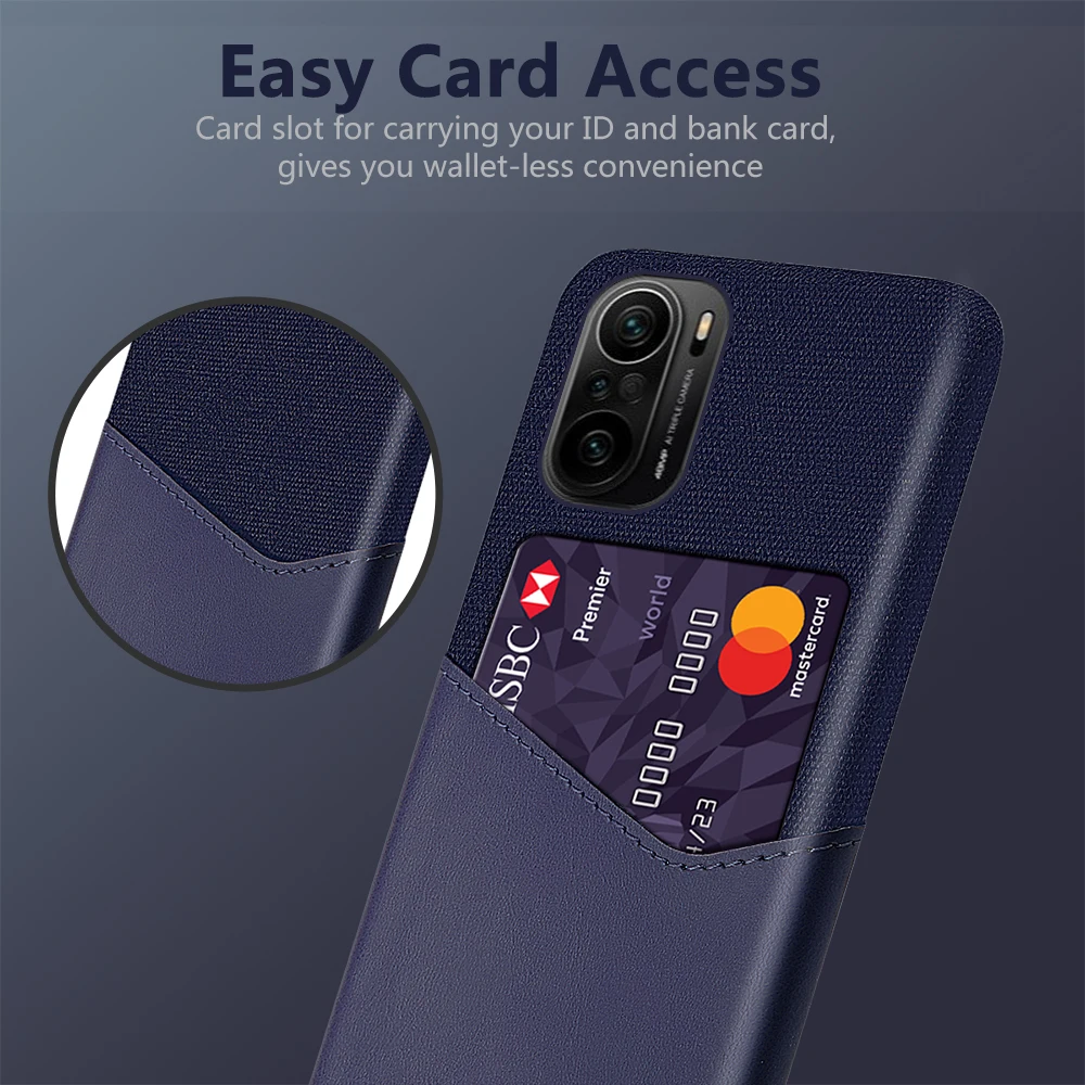 

for Poco F3 M4 Pro Funda PocoF3 for Xiaomi Poco F3 X4 M4 Pro 5G Mi 11T Pro 11i Case Credit Card Case Soft Cloth Fabric Cover