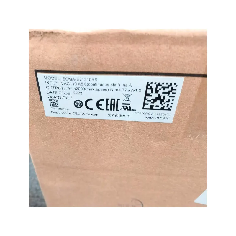 

Delta ASD-B3-1021-E 1kW DRIVE, 220V 1PH