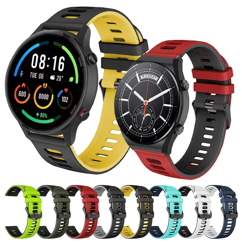

Ремешок силиконовый спортивный для Xiaomi haylou solar, цветной смарт-браслет для наручных часов, 22 мм, ls05/watch S1