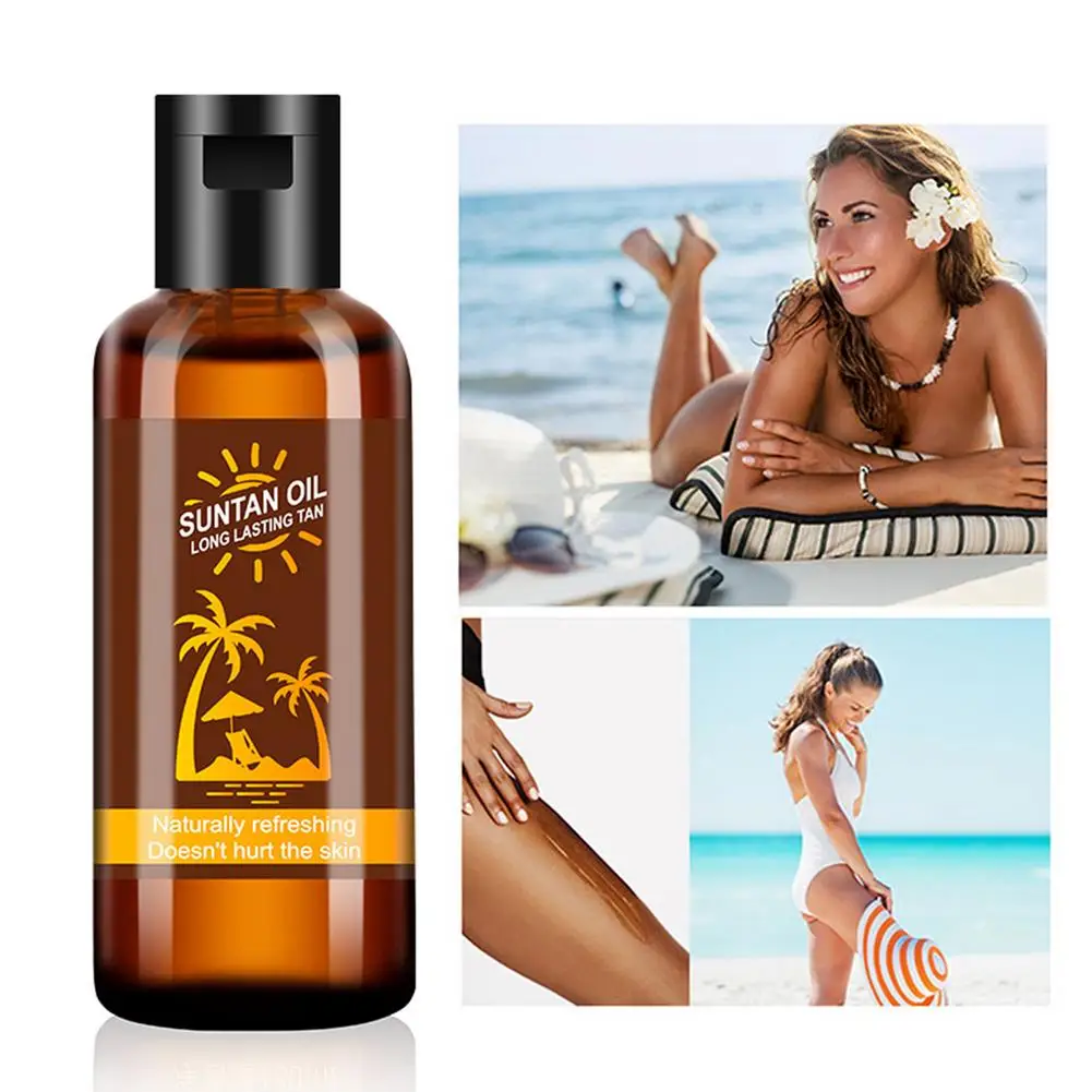 Bronzer Tan Self Tanning Oil Tan Enhancer Intense Moisturizer Body Face Sunbathing Tanning Sunless Natural Tanner 35ml Lotion