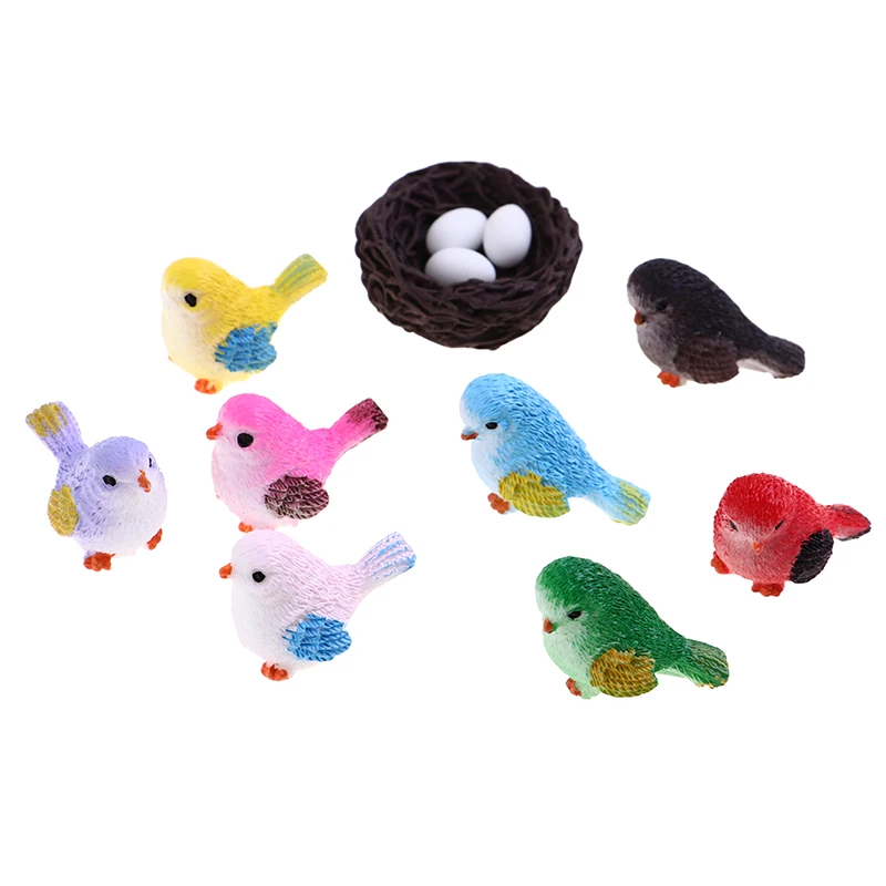 

4 шт., миниатюрные фигурки птиц