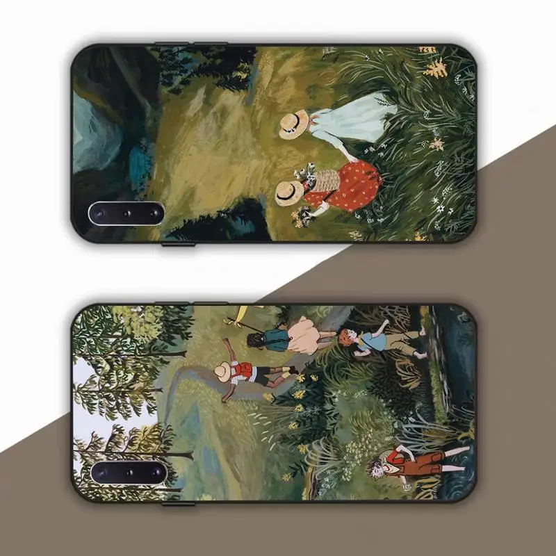 

Cartoon Scenery Girl Phone Case For Samsung Galaxy Note 10Pro Note20ultra note20 note10lite M30S Coque