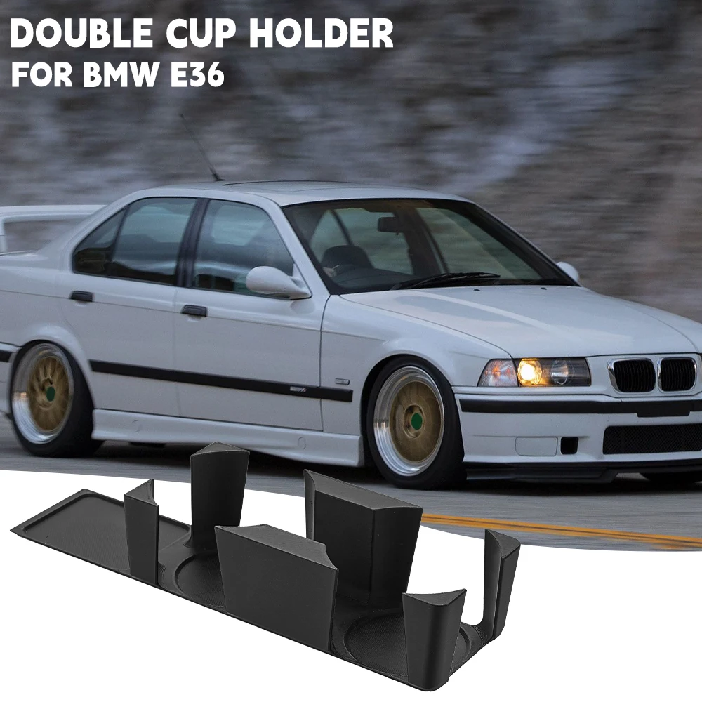 Фото Двойной подстаканник для BMW E36, подстаканник на центральной консоли с 3D-печатью №1