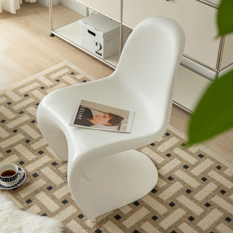 

Nordic Home Simple Chair Subnet Red Ins Modern Dining Chair Designer S Chair Stackable Creative Leisure Pan Dong Chair