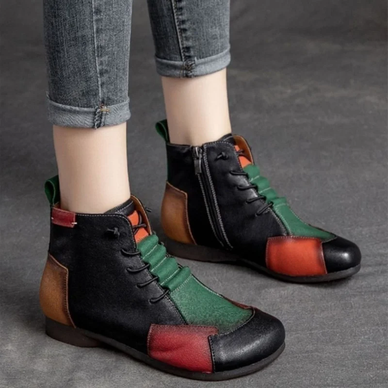 

Autumn and Winter 2022 Women Boots Fashion Boots Leather Vintage Fashion Boots Boots Women Womens Shoes Botines Mujer