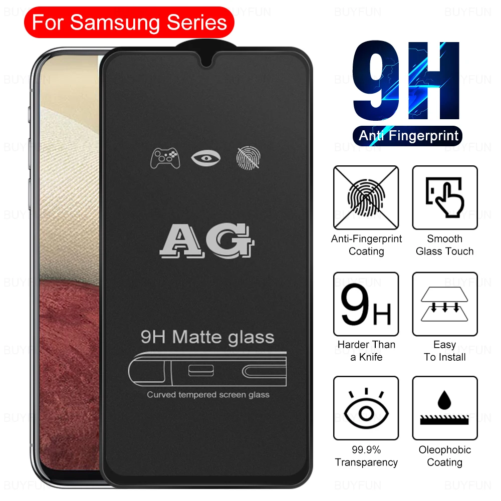 

1 шт. матовое закаленное переднее стекло для Samsung A12 A13 4G защита для экрана полное покрытие для Samsung A13 5G стекло для экрана с защитой от пальцев