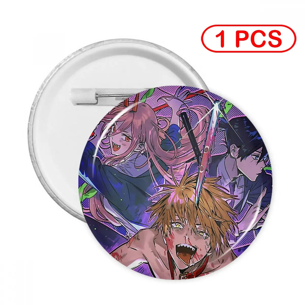 

Chainsaw Man Anime Dark Pins Creative Brooch Jewelry Decor Metal Pin Badge Girl Child Broche Button Clothes Gift
