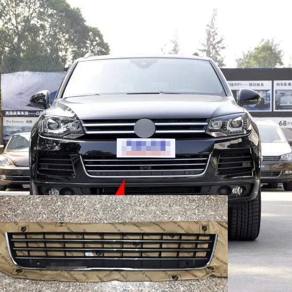 

Auto Replacement Front Hood Bumper Mesh Grille Grill For VW Touareg 2011 2012 2013 2014 2015