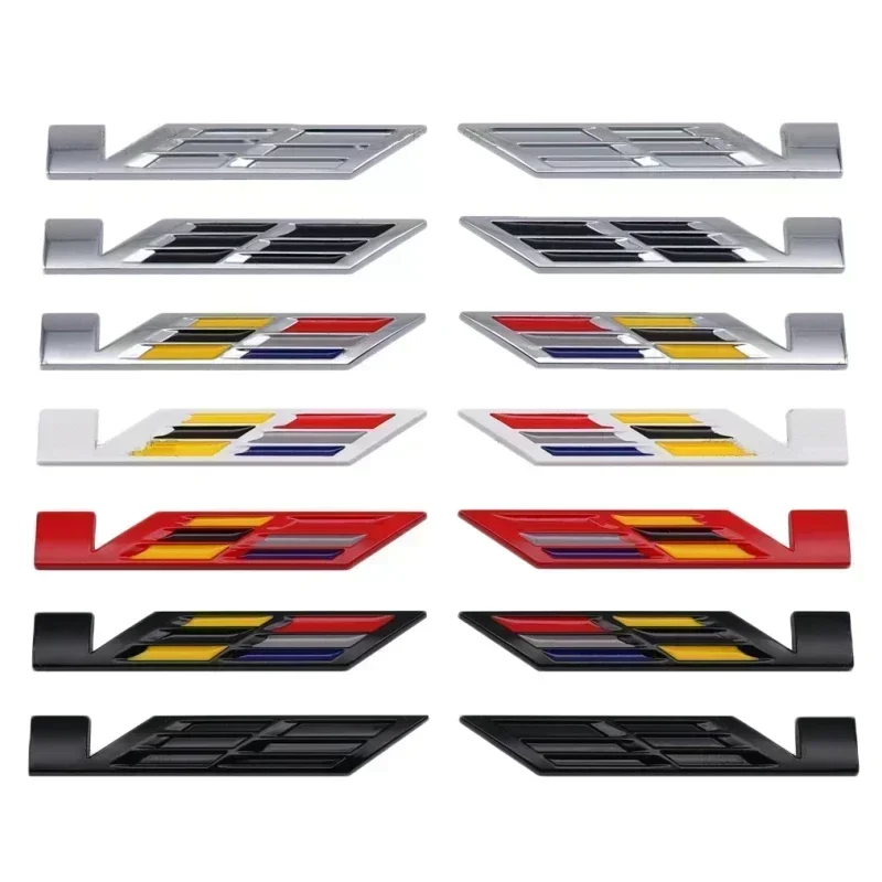 2 шт. автомобильные наклейки с боковым логотипом V для Escalade CTS ATS Eldorado SRX Deville XT4 XT5 XT6