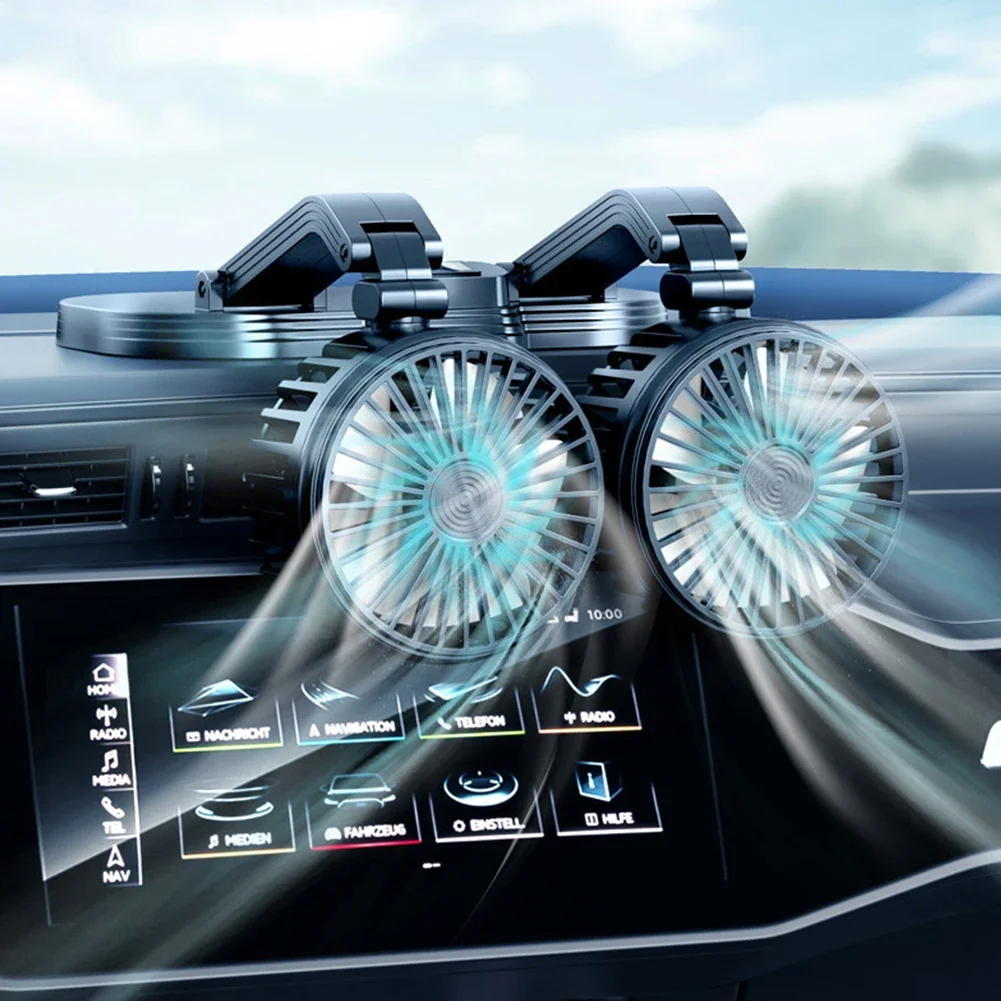 

Автомобильный USB-вентилятор охлаждения, Электрический автомобильный циркулятор, регулируемый на 360 градусов Мини-Автомобильный Вентилятор охлаждения, складной низкий уровень шума для автомобиля, домашнего использования