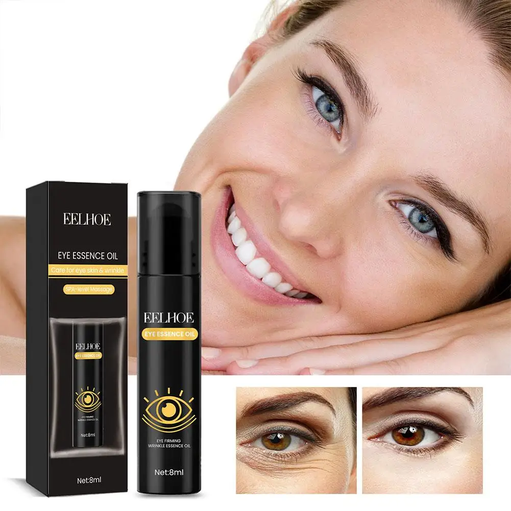 

8ml Eye Serum Removal Wrinkle Anti Aging Massage Essence Fade Remove Lines Circles Care Firming Dark Bags Fine Eye Oil Eyes T1D7