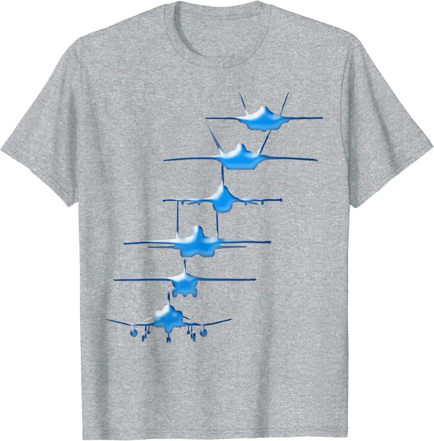 Фото Футболка Air Force Fighter Jets F-4 F-111 F-15 F-16 F-22 F-35 из 100% хлопка с круглым вырезом и коротким рукавом, летняя повседневная мужская футболка №3