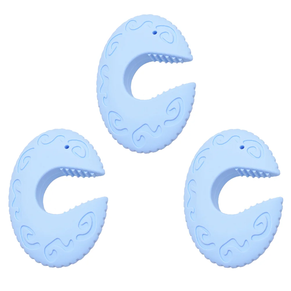 

3 Pcs Anti-pinch Door Stop Teether Stopper Closer Tool Baby-proof Silica Gel Home Silicone