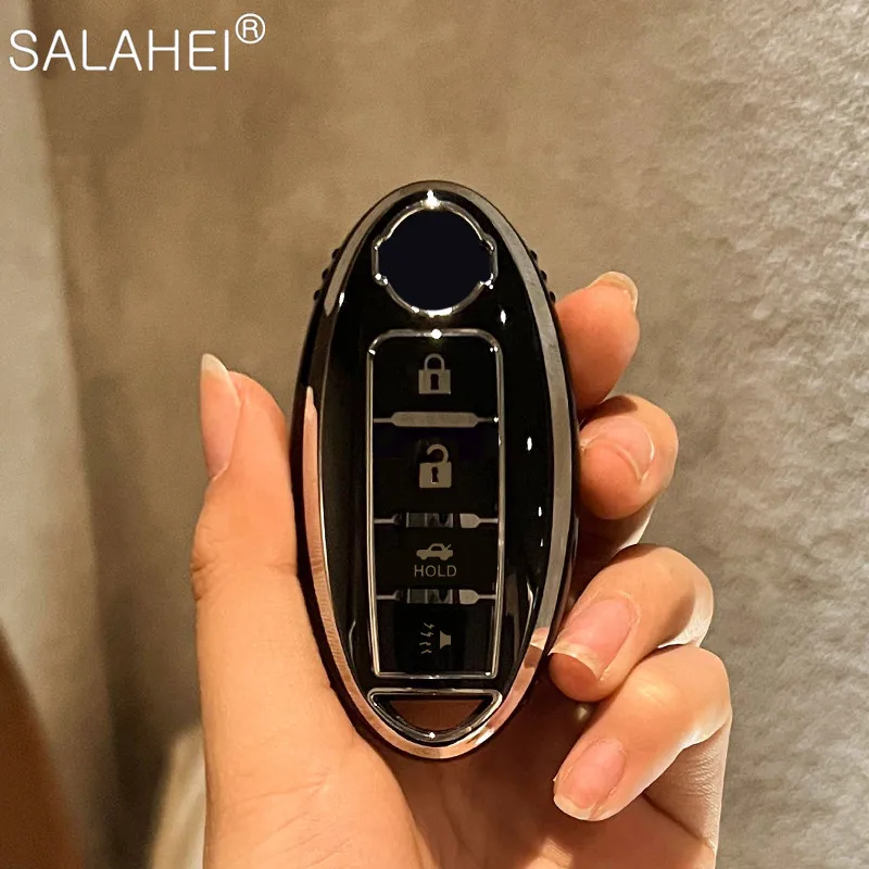 

New Fashion TPU Car Key Case Cover For Nissan Versa Maxima Altima Rogue Armada Sentra Murano For Infiniti FX35 Auto Accessories