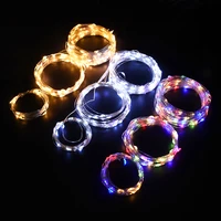 2510m led fairy string lights battery operated remote copper wire lights christmas wedding party home decoration light string