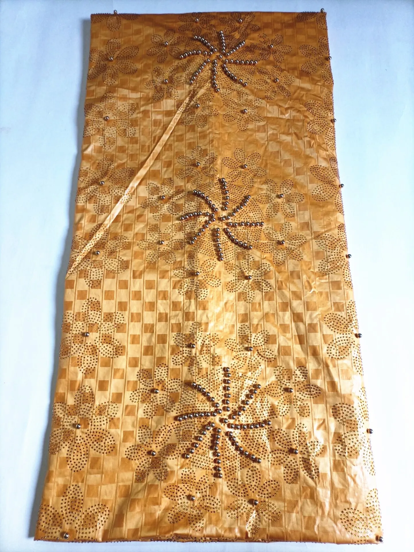 Жаккардовая ткань из парчовой жаккардовой ткани с роскошной вышивкой bazin 2021