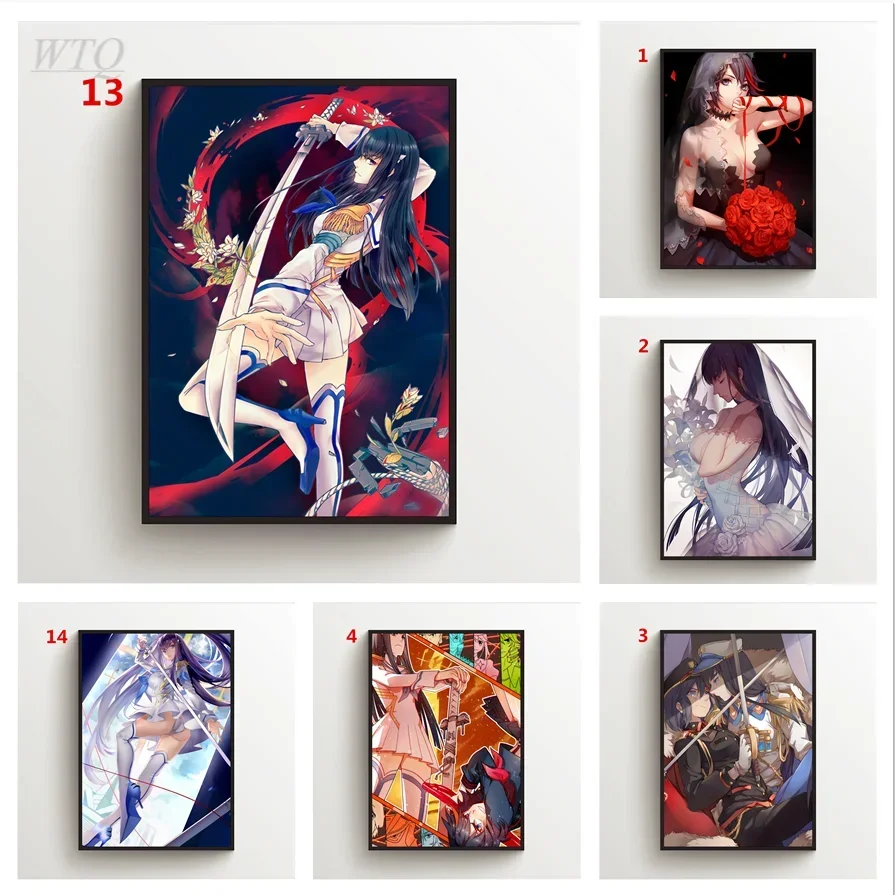 Аниме Kill La Kiryuuin Satsuki X Matoi Холст Картина Настенное Искусство Современный Стиль