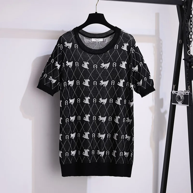 Платье женское летнее трикотажное из вискозы с коротким рукавом 100/150 кг |