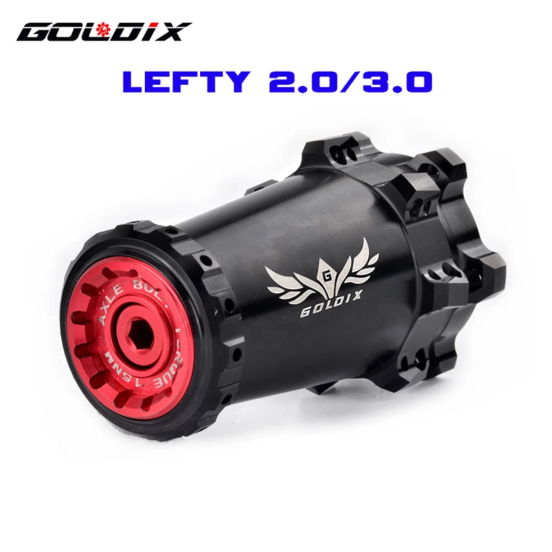 

GOLDIX Lefty Aluminum Hubs MTB XC AM Straight Pull 6 Bolt Disc Left Hand Hub 2.0 3.0 115g Front Hub 28H for Lefty 2.0/3.0 Forks