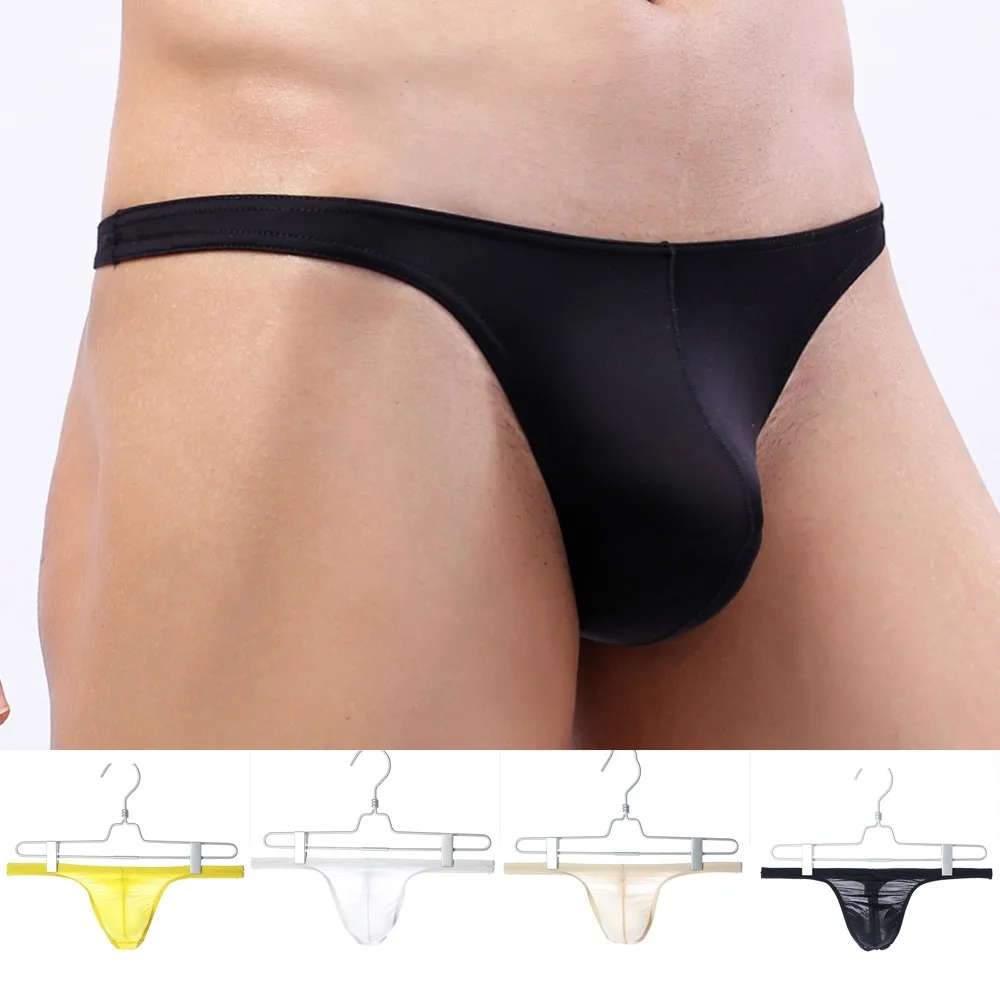 

Mens Sexy Low Rise Underpant Mesh Briefs G-string Bikini Thong T-Back Underwear Slip Sexy Erotic Quick Dry Brief U-Convex String