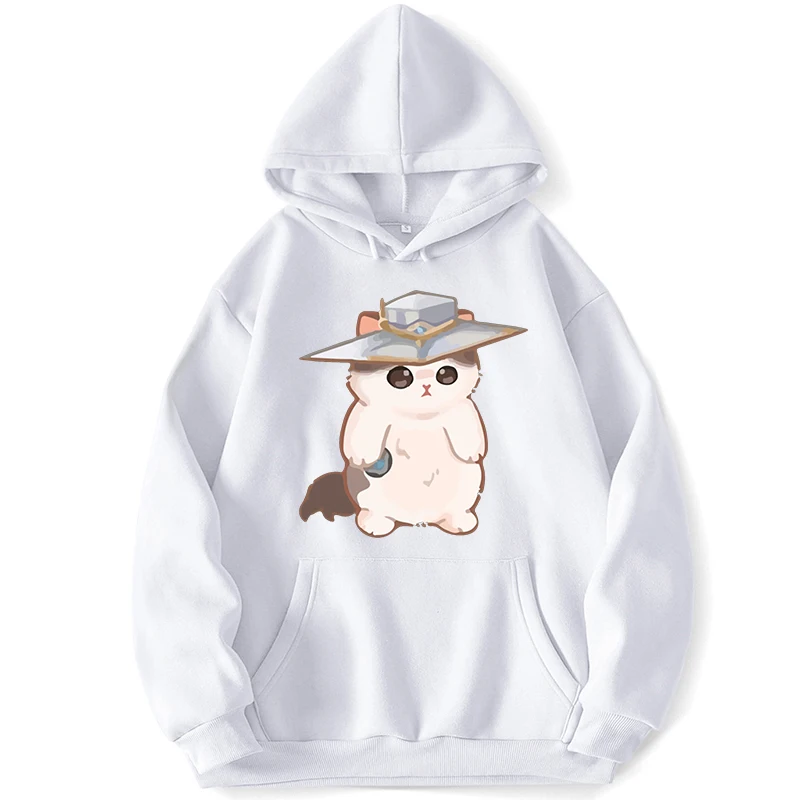 Minimalist Cypher Cat Cute Surprised Penguin Cat Cypher Sweatshirts Men Hoodie Hoodies Trapstar Pullovers Jumper Pocket Autumn